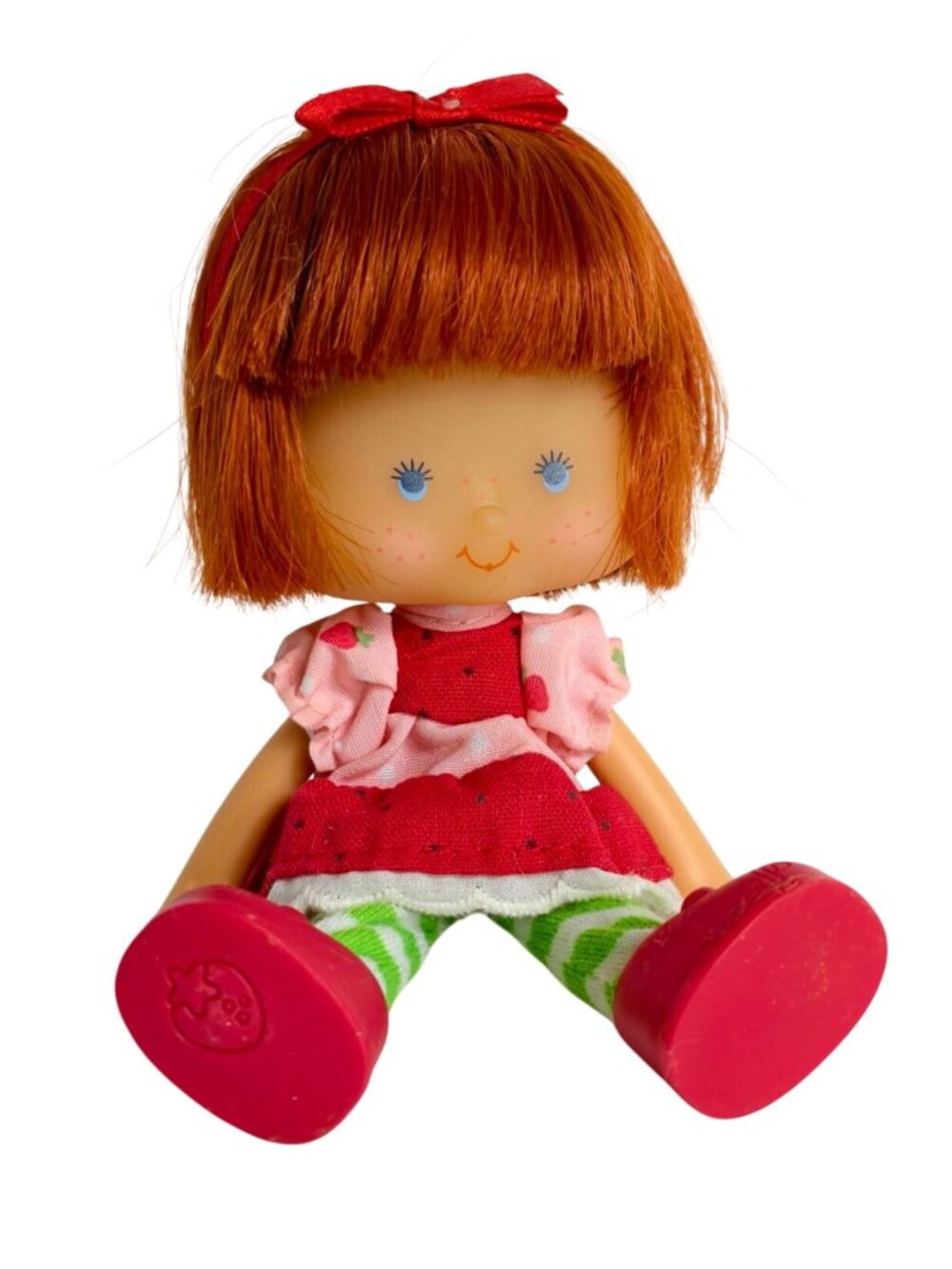 1979 Strawberry Shortcake Doll Scented 5.5" Red Hair Original Collectible Toy - Picture 2 of 6